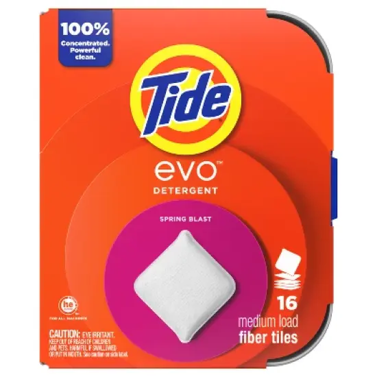 Tide Evo Spring Blast Laundry Detergent Tiles image {10}