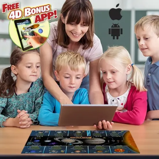 POPAR Solar System Smart Mats, Set of 4 image {5}