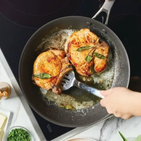 Circulon A1 Series with ScratchDefense Technology 12" Nonstick Induction Frying Pan Graphite image {2}