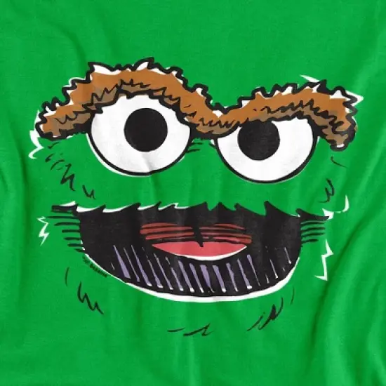 Toddler Boys' Sesame Street Oscar The Grouch Retro Sketch Face T-Shirt image {1}
