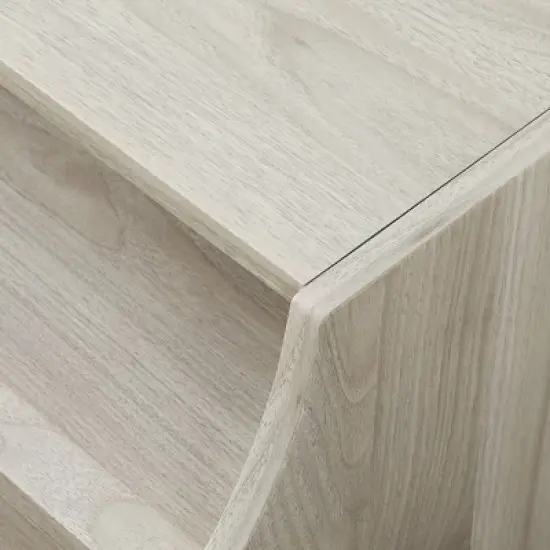 Fluted Glass Double Door Nightstand with USB Port - Saracina Home image {4}