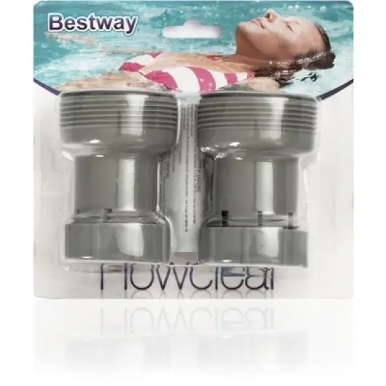 Bestway 2 Pack B Hose Adapter Pool 1.25" to 1.5" For Bestway Intex Filter Pumps image {1}