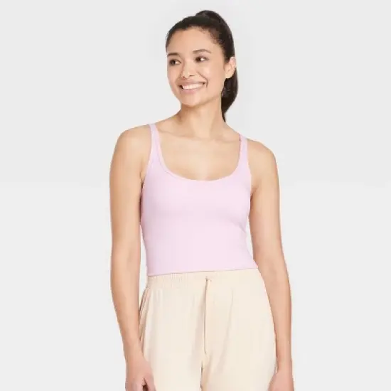 Women's Light Support Brushed Strappy Crop Sports Bra - All in Motion&trade; image {7}