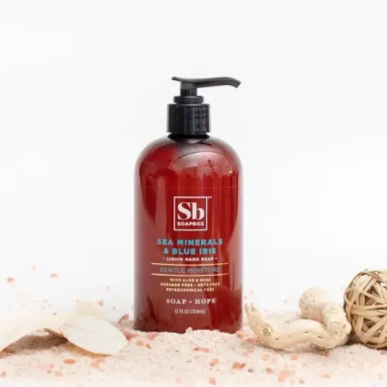 SoapBox Sea Minerals & Blue Iris Gentle Moisture Liquid Hand Soap - 12 fl oz/3pk image {2}