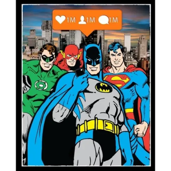 Justice League Instagram Pose Black T-shirt Toddler Boy to Youth Boy image {1}