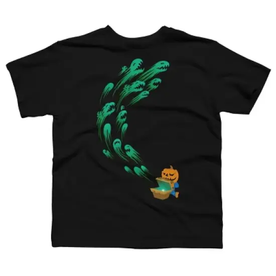 Boy's Design By Humans It's time for halloween By SINDAR T-Shirt image {6}