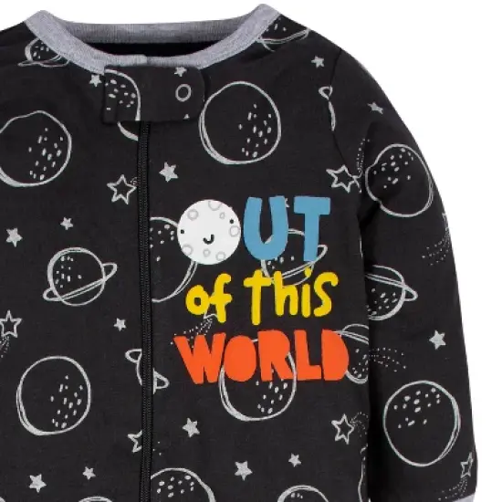 Gerber Baby Boys' Long Sleeve Sleep 'N Plays - 2-Pack image {3}