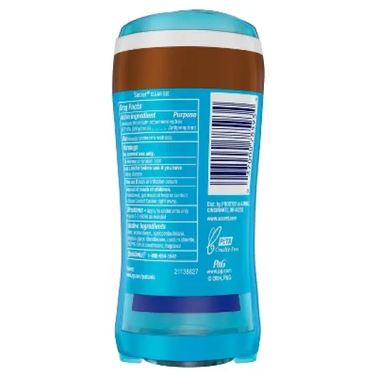 Secret Fresh Clear Gel Antiperspirant & Deodorant - Coconut Scent - 2pk/2.6oz image {8}