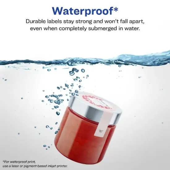 Avery 2-3/8" x 8" Waterproof Wraparound Band Labels, 300 Labels image {1}