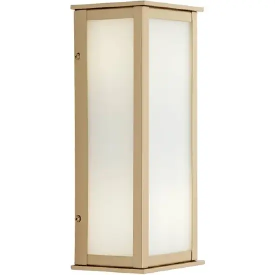 John Timberland Modern Outdoor Wall Light Fixture Warm Gold 12 3/4" Milky White Glass Shade for Exterior Barn Deck House Porch Yard Patio Outside Home image {7}