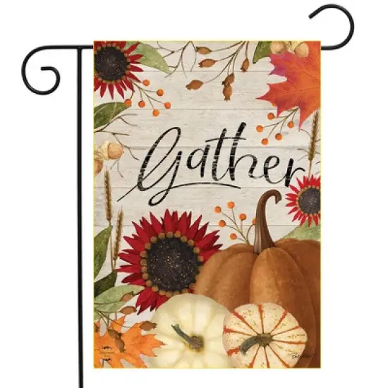 Briarwood Lane Fall Thanksgiving Garden Flag 12x18 For Outdoor Gather For Thanksgiving Garden Flag Flags For Outside image {1}