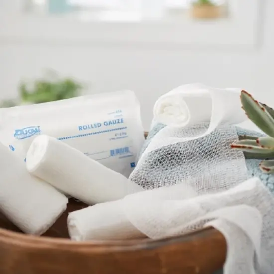 Dukal Rolled Gauze Fluff Bandage Roll image {2}
