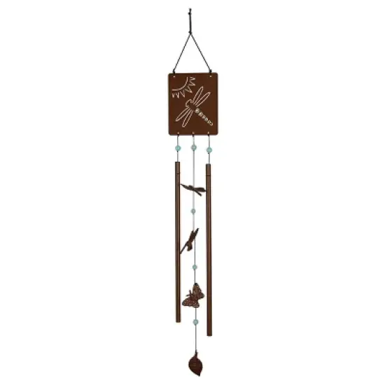 Woodstock Wind Chimes Signature Collection, Victorian Garden Chime, Rusted Steel Wind Chime image {10}