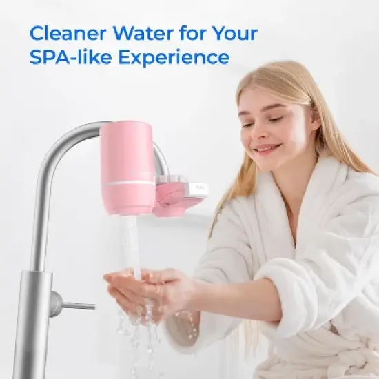 Waterdrop Sink Filter Water Faucet for Skin Care, Bathroom Faucet Filter, 320 Gallons, NSF Certified Water Purifier, 0.01&mu;m Ultra-Filtration System image {8}