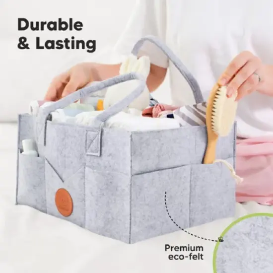 Original Baby Diaper Caddy Organizer, Large Storage Caddy Organizer for Nursery, Changing Table image {5}