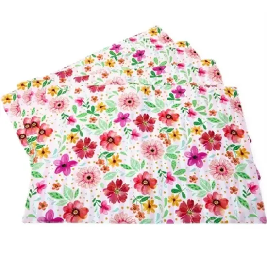 The Lakeside Collection Floral Heart Set of 4 Placemats or Table Runner - Set of 4 Placemats image {1}