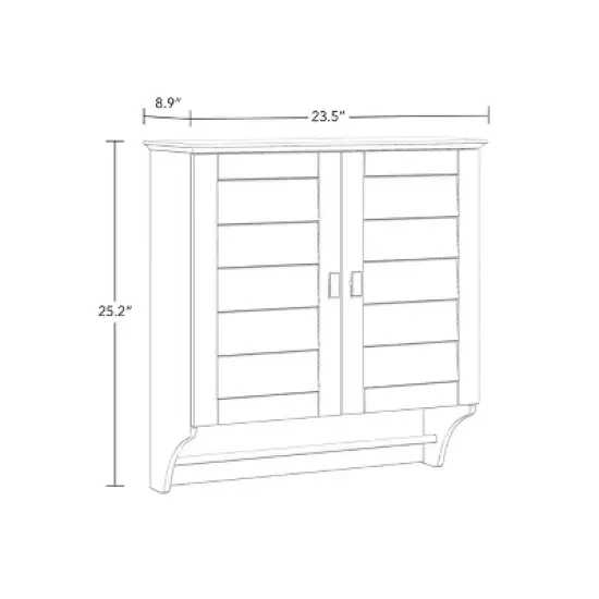 Brookfield Two Door Wall Cabinet White - RiverRidge Home image {6}