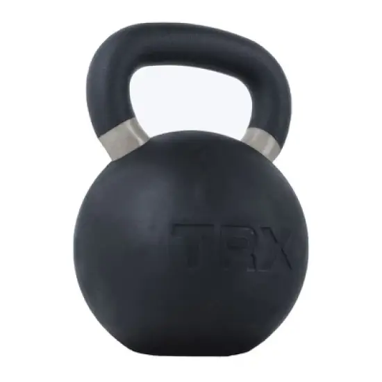 TRX Flat-Based Rubber Coated Color Coded Kettlebell At Home Gym Equipment for Weight Lifting and Strength Training, 79.3 Pounds (36 kg) image {1}