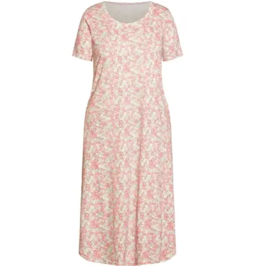 Women's Plus Size  Ditsy Floral Nightdress - dusty pink | EVANS image {2}