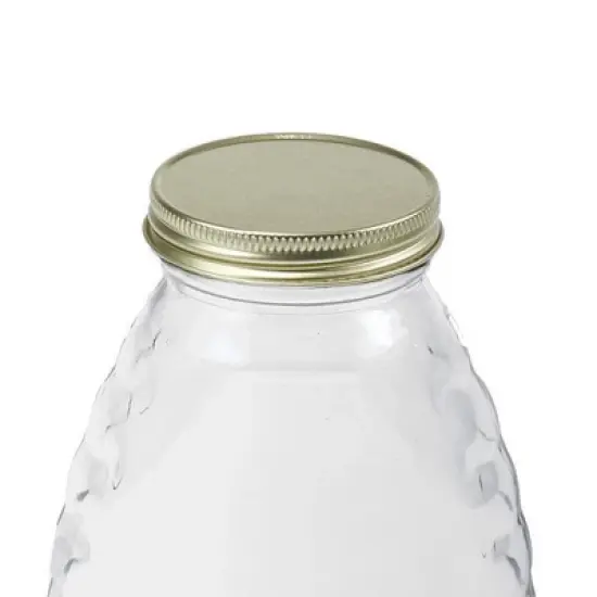 Miller Manufacturing Company Glass Bottle Skep Honey Jar - 16 Ounce- 12 Pack image {2}