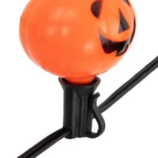 Northlight Jack O' Lantern Halloween Bubble Lights - 6' - Black Wire - 7ct image {4}