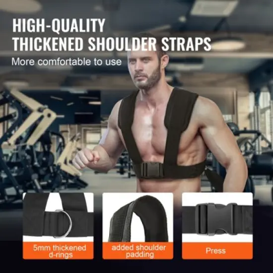 VEVOR Weight Training Sled, Pull Push Power Sled with Handle, Fitness Strength Resistance Training, Steel Workout Equipment for Athletic Exercise image {3}