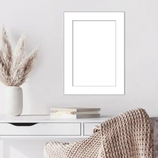 Amanti Art Wedge White Framed Dry Erase Magnetic Board image {7}