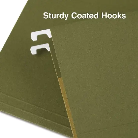 Staples Hanging File Folders 5-Tab Letter Standard Green 50/Box (266262) TR266262 image {2}