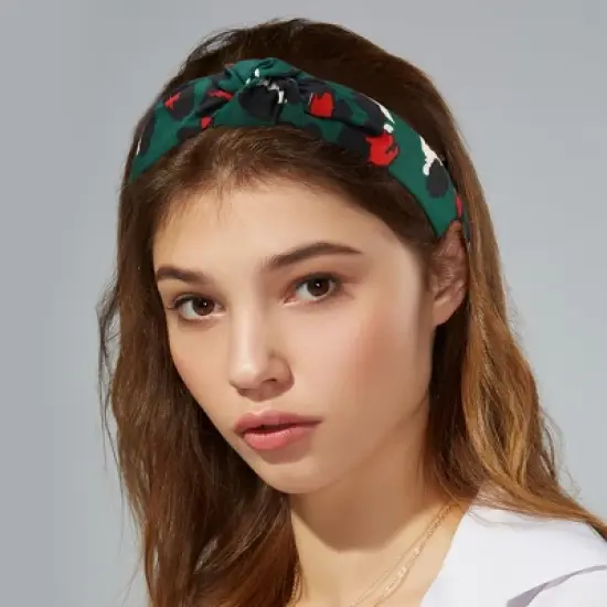 Unique Bargains Women's Leopard Pattern Knotted Headbands 1 Pc image {1}