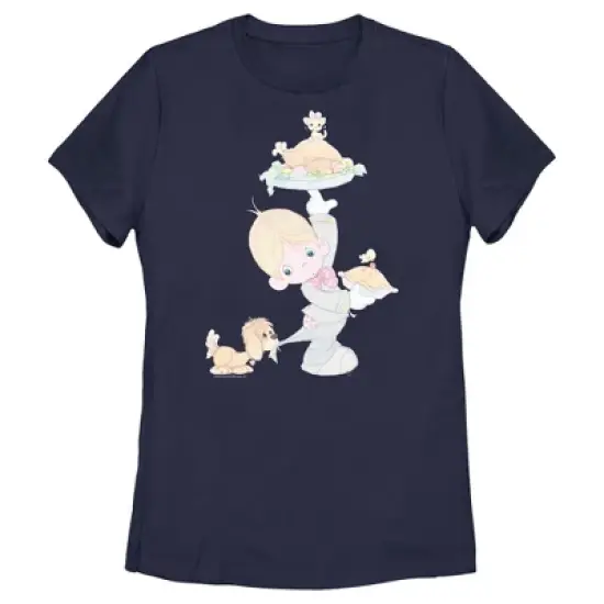 Women's Precious Moments Thanksgiving Dinner T-Shirt image {3}