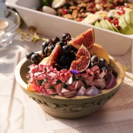 Mela Artisans | Jasmine Bowl in White image {3}