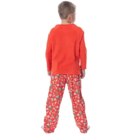 Nickelodeon Boys' SpongeBob SquarePants A Krabby Christmas Pajama Set Red image {1}