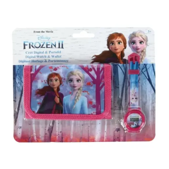 Textiel Trade Kid's Disney Frozen II Wallet and Digital Watch Set image {2}