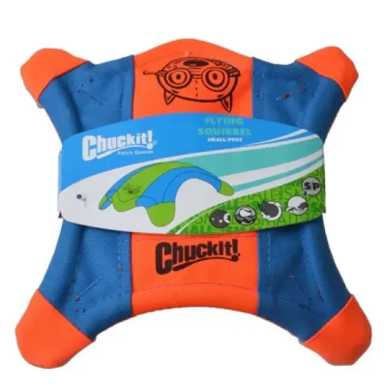 Chuckit Flying Assorted Colors Squirrel Toss Dog Toy - Small/Petit image {3}