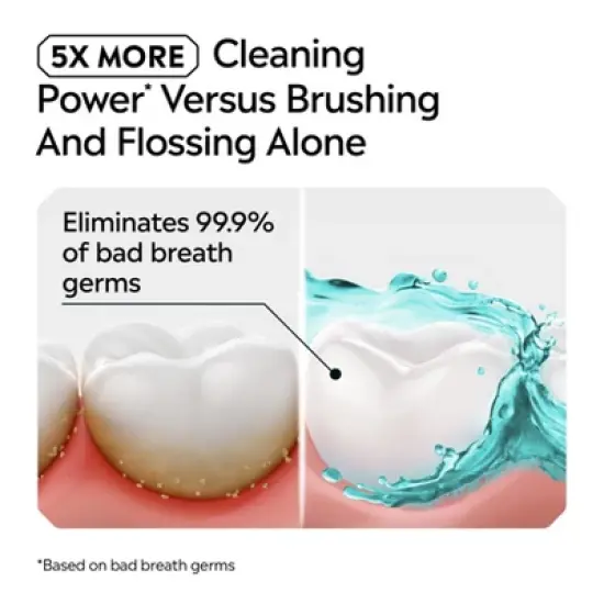 Listerine Ultraclean Tartar Control Antiseptic Mouthwash Cool Mint - 500ml image {4}