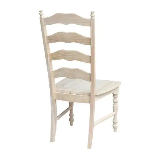 Set of 2 Maine Ladderback Chair Unfinished - International Concepts image {3}