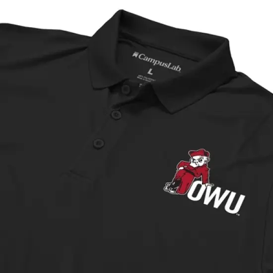 Men's Ohio Wesleyan University Adult Polo Left Chest Logo image {3}