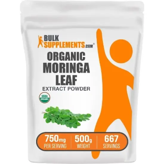 BulkSupplements Organic Moringa Extract Powder image {6}