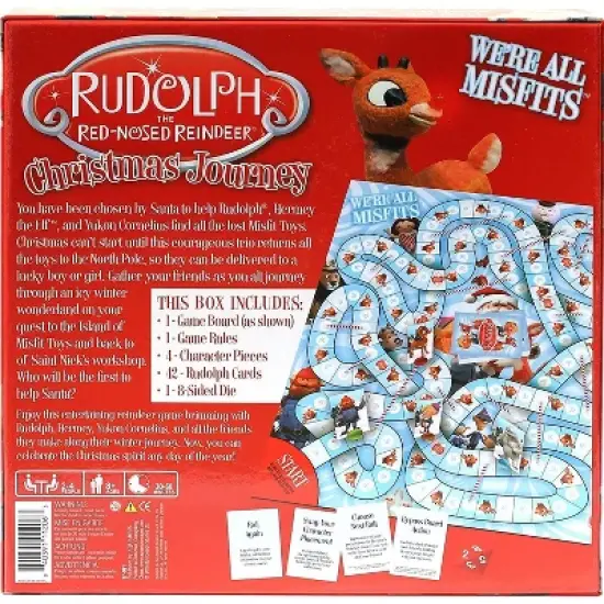 Aquarius Puzzles Rudolph The Red-nosed Reindeer Family Board Game image {2}