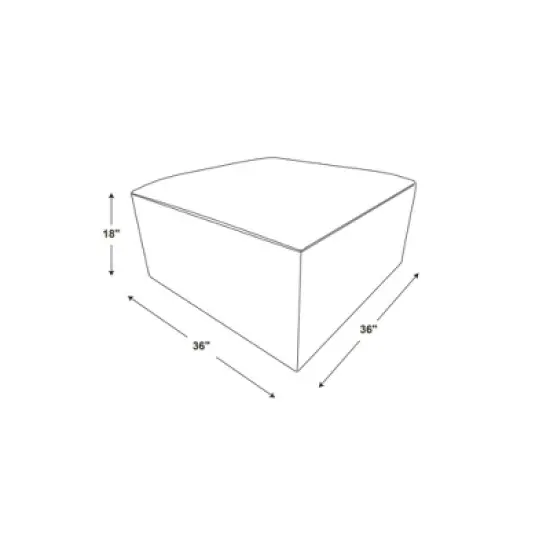 Boucle Upholstered Square Cocktail Ottoman - Hearth & Hand&trade; with Magnolia image {5}