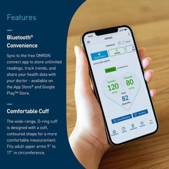 Omron Series 3 Upper Arm Blood Pressure Monitor with Bluetooth image {3}