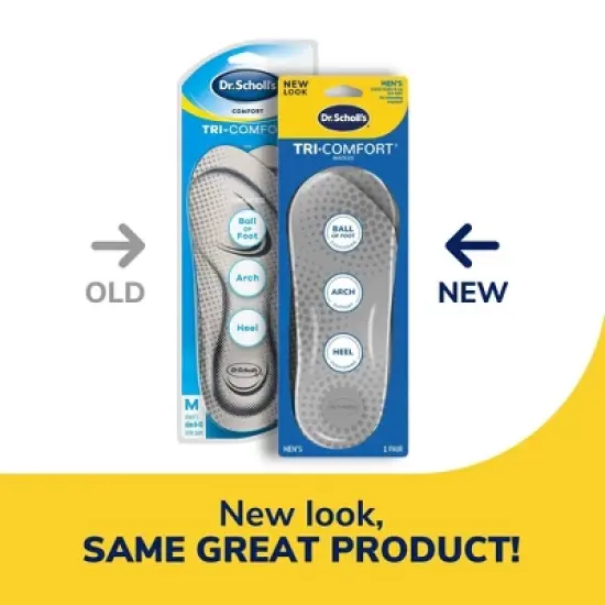 Dr. Scholl's Comfort Tri-Comfort Shoe Insoles for Men - Size 8-12 image {3}
