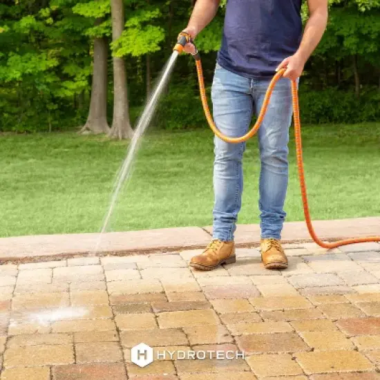 HydroTech Heavy Duty Twist Hose Nozzle Black/Orange image {4}