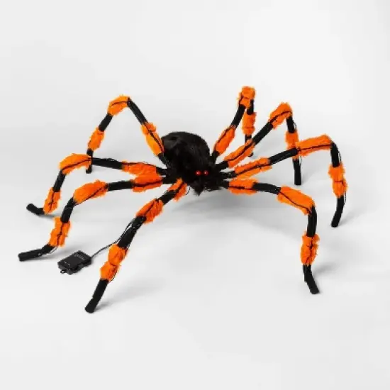 5' LED Lit Hanging Spider - Hyde and EEK! Boutique&trade;: Battery Operated, Indoor/Outdoor D&eacute;cor image {2}