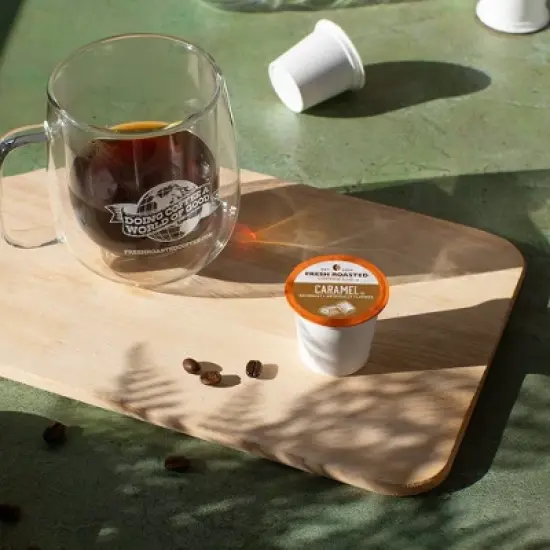 Fresh Roasted Coffee - 48 CT Caramel Flavored Single Serve Pods image {3}