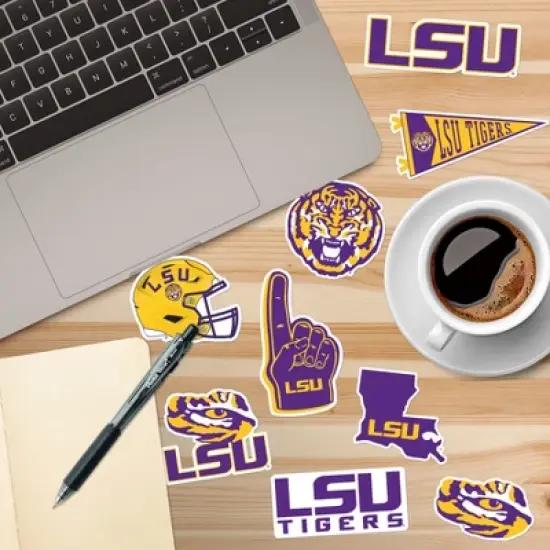 LSU 50ct Vinyl Large Deluxe Stickers Variety Pack image {4}