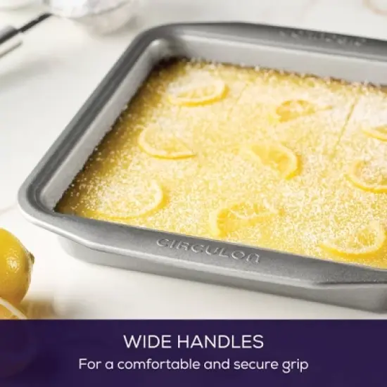 Circulon 9" Square Cake Pan Gray image {4}