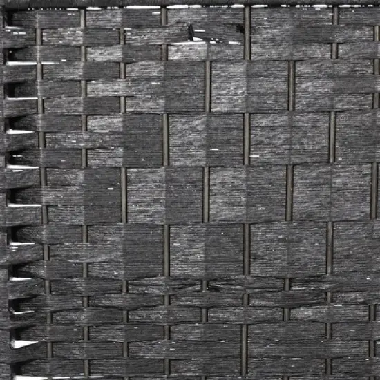 Legacy Decor 3, 4, 5, 6, or 8 Panels Diamond Weave Bamboo Fiber Privacy Partition Screen, Black, Brown, Red/Honey, Or Beige Color image {3}