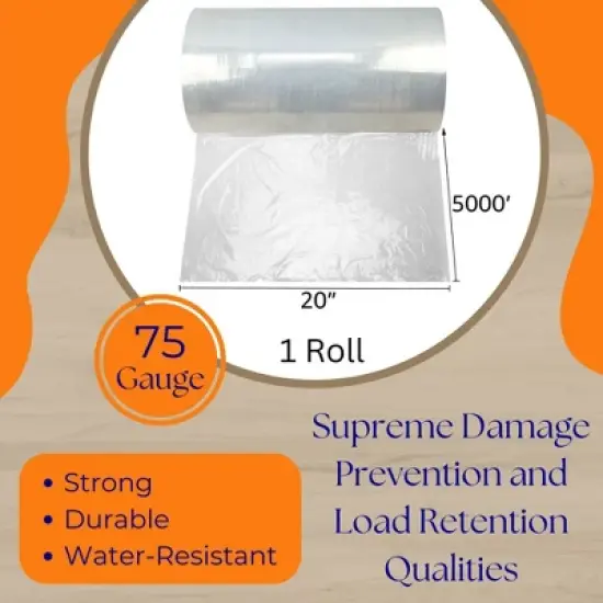 UOFFICE 1 Roll of 20" x 5000' x 75G Machine Blown image {4}