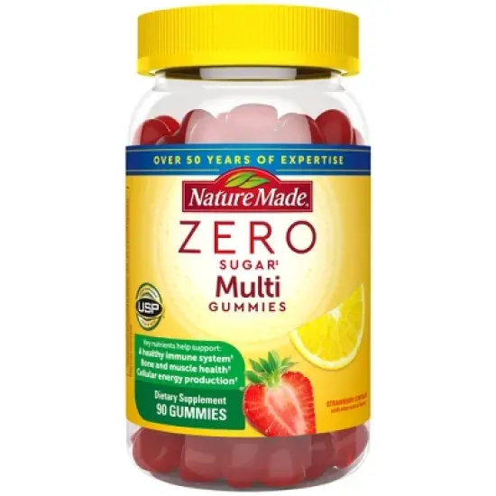Nature Made Zero Sugar Multivitamin Sugar Free Gummies - 90ct image {10}